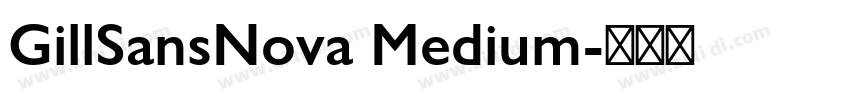 GillSansNova Medium字体转换